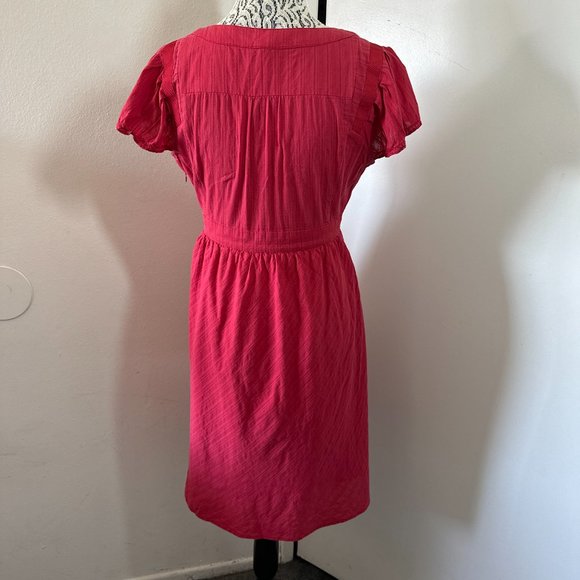 Fossil Dress Size Small Women's Red V-Neck A-Line Preppy Boho Cute Summer. - Picture 5 of 9